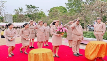 เข้าร่วมงานพิธีวางพานพุ่มดอกไม้สด เพื่อถวายราชสักการะและกล่าวถวายราชสดุดี พระบาทสมเด็จพระจุลจอมเกล้าเจ้าอยู่หัว เนื่องในวันท้องถิ่นไทย ประจำปี ๒๕๖๘